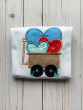 Load image into Gallery viewer, Wagon of Hearts Applique