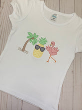 Load image into Gallery viewer, Flamingo Trio Sketch Stitch
