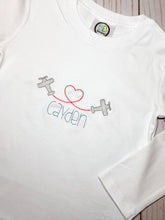 Load image into Gallery viewer, Airplane Heart Sketch Stitch