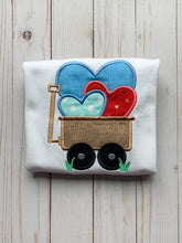 Load image into Gallery viewer, Wagon of Hearts Applique
